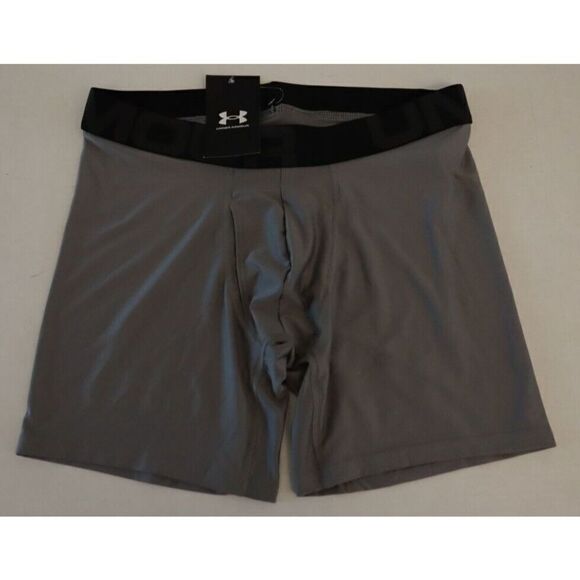 Under Armour 1332663 066 Men's Sz 2XL Gray/Black Tech 6" Boxerjock Briefs - Picture 1 of 4